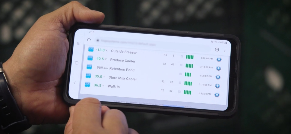 HiQ eSystems Glacier Sensors Dashboard